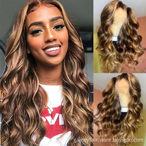 For Black Women Cheap Hd Full Lace Front Human Hair Wig Raw Indian Virgin Natural Hair Loose Wave Transparent Lace Closure Wig